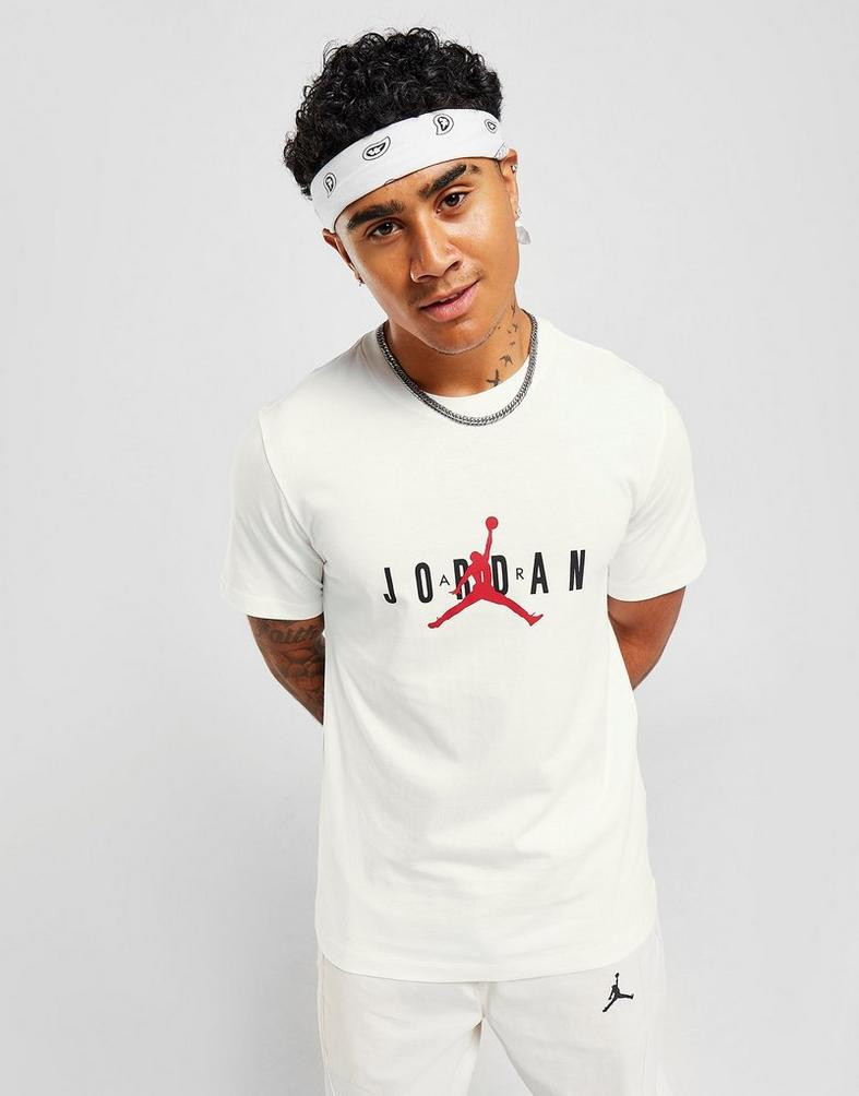 Desenmarañar Condimento preámbulo Jordan Air Men's T-Shirt White DM1462-100