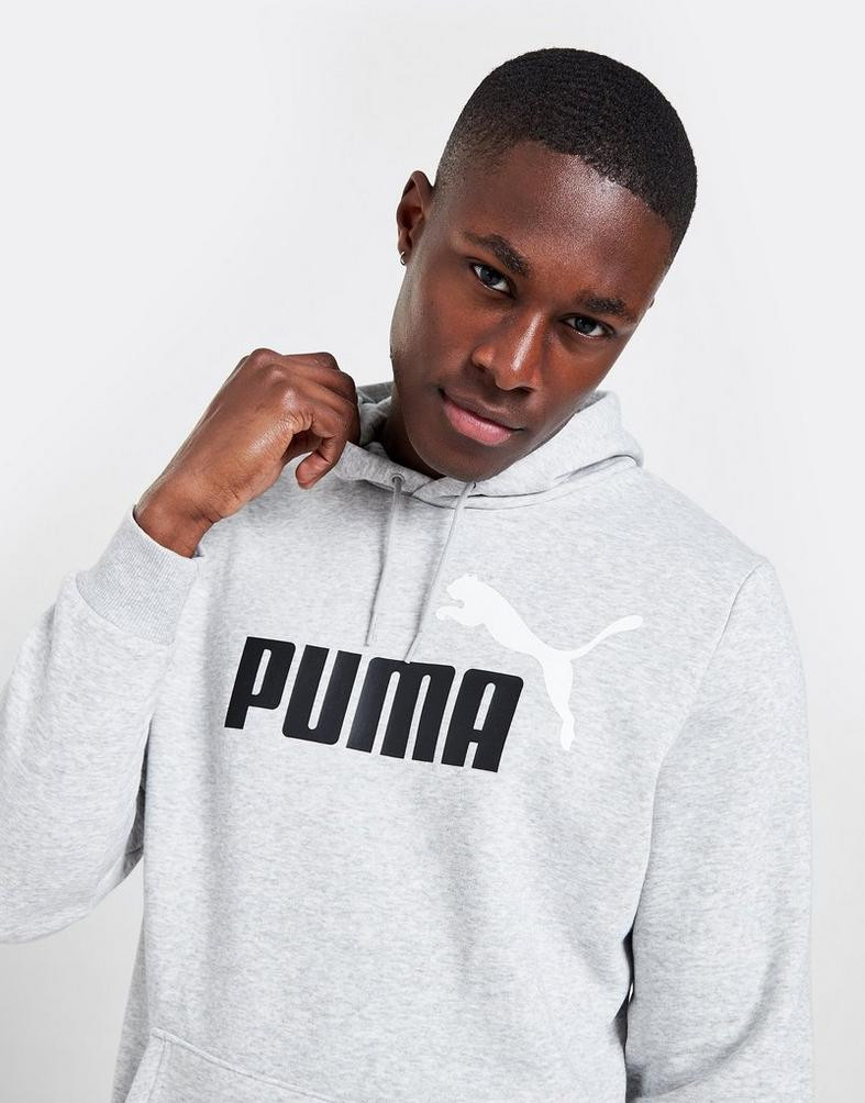 PUMA Core Large Logo Ανδρική Μπλούζα με Κουκούλα