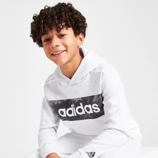 adidas Performance Colour Block Camo Παιδική Μπλούζα με Κουκούλα