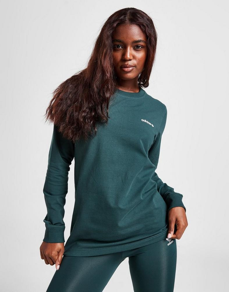 adidas Originals Embroidered Linear Γυναικεία Μπλούζα με Μακρύ Μανίκι