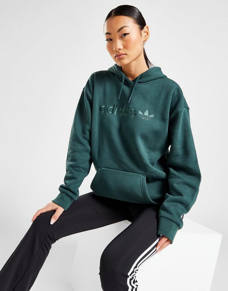 adidas Originals Embroidered Γυναικεία Μπλούζα με Κουκούλα