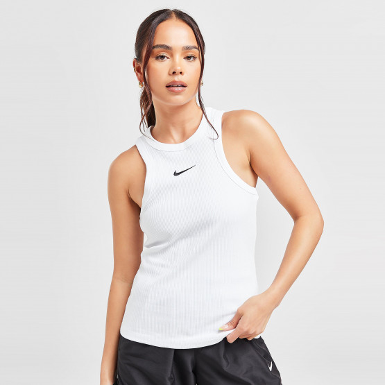 Nike Trend Ribbed Γυναικεία Αμάνικη Μπλούζα