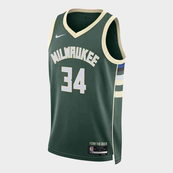 Nike NBA Milwaukee Bucks Icon Ανδρική Μπασκετική Φανέλα