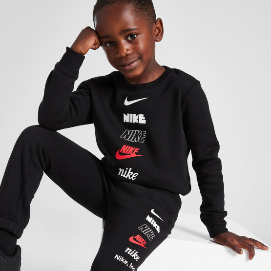 Nike Multi Logo Crew Παιδικό Σετ Φόρμας